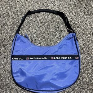 Ralph Lauren Polo Sporty Nylon Shoulder Bag - Periwinkle Purple